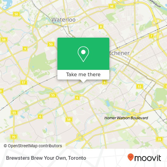 Brewsters Brew Your Own map