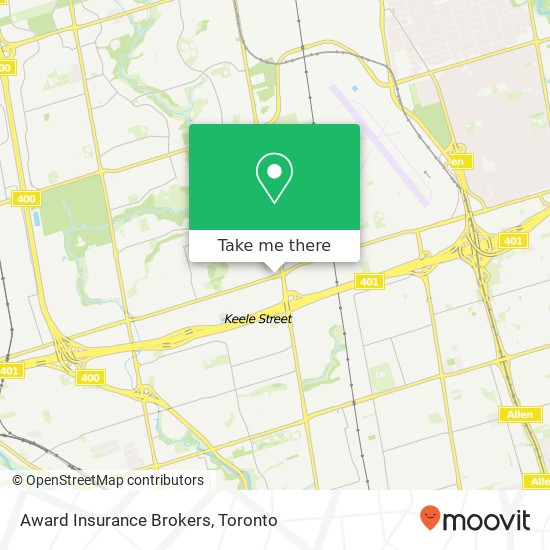 Award Insurance Brokers map