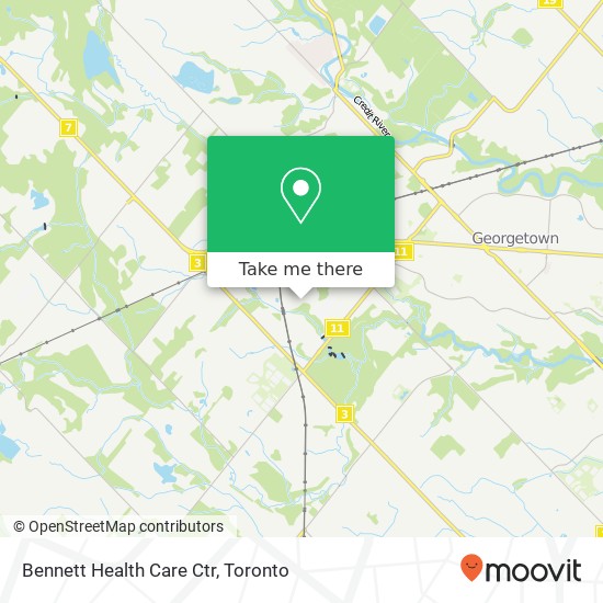 Bennett Health Care Ctr map