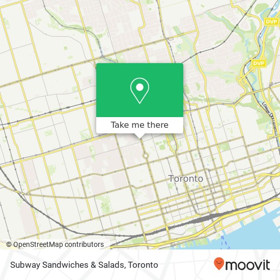 Subway Sandwiches & Salads map