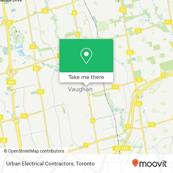 Urban Electrical Contractors map