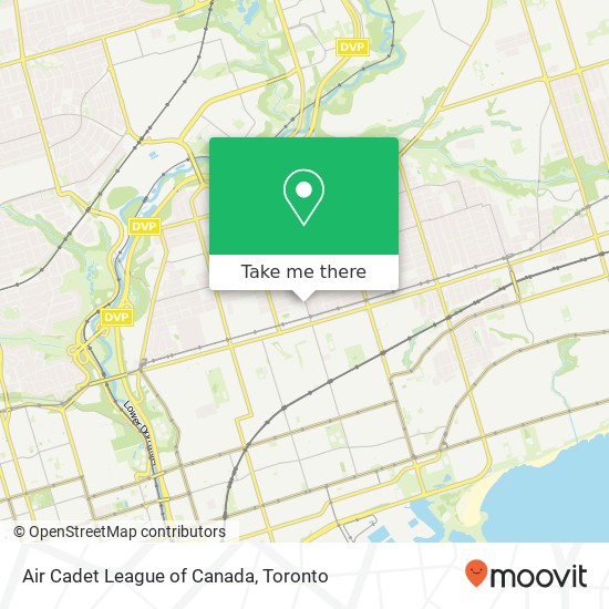 Air Cadet League of Canada map