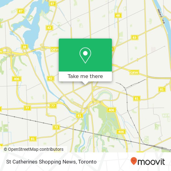 St Catherines Shopping News map