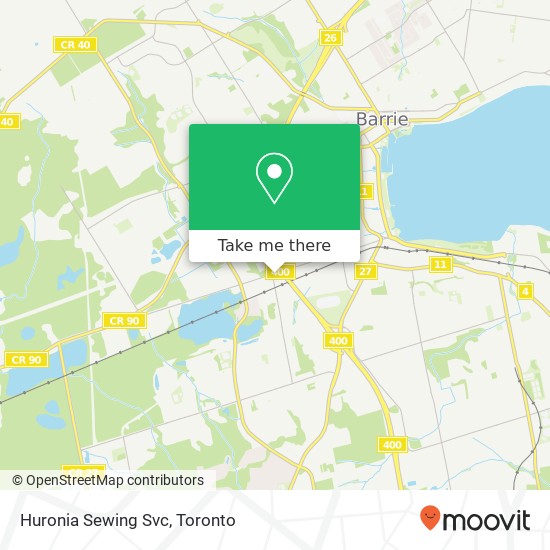 Huronia Sewing Svc map