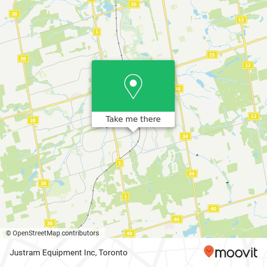 Justram Equipment Inc map