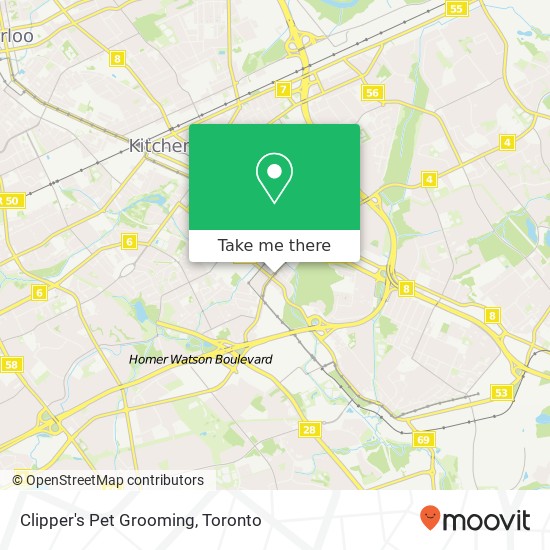 Clipper's Pet Grooming map