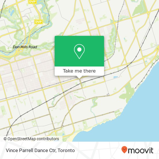 Vince Parrell Dance Ctr map