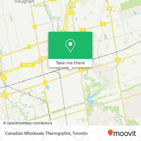 Canadian Wholesale Thermgrphrs map