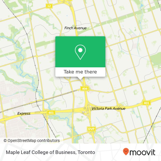 Maple Leaf College of Business map
