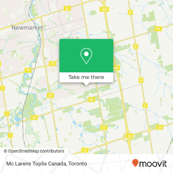 Mc Larens Toplis Canada map