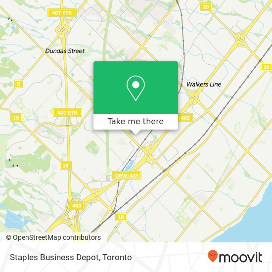 Staples Business Depot map