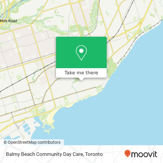 Balmy Beach Community Day Care map