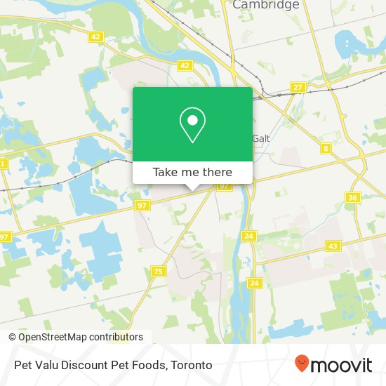 Pet Valu Discount Pet Foods map