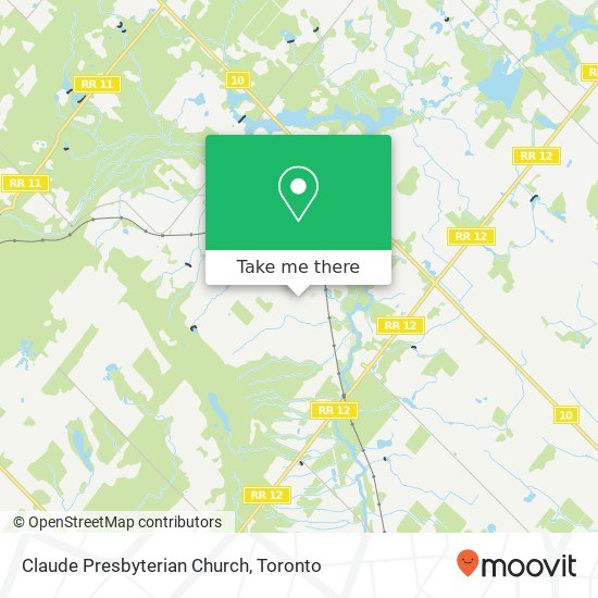 Claude Presbyterian Church map