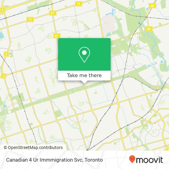 Canadian 4 Ur Immmigration Svc map