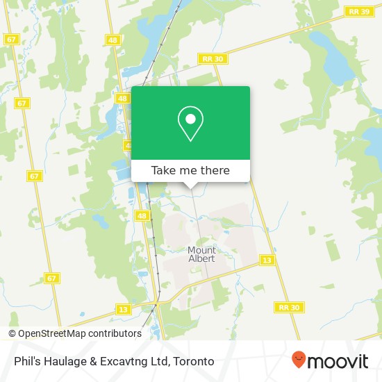 Phil's Haulage & Excavtng Ltd map
