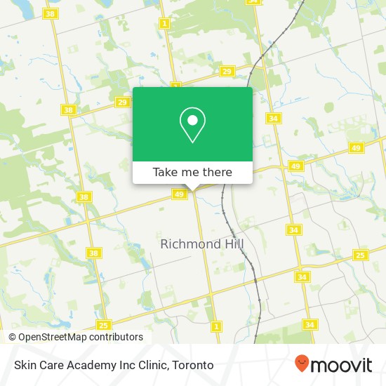 Skin Care Academy Inc Clinic map