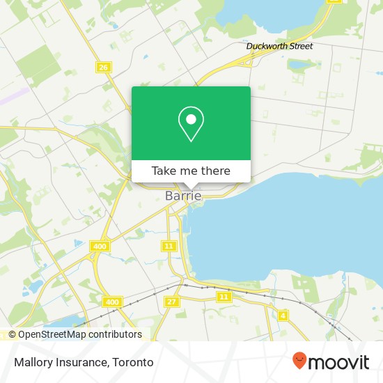 Mallory Insurance map