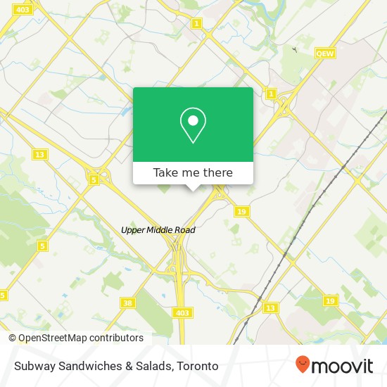 Subway Sandwiches & Salads map