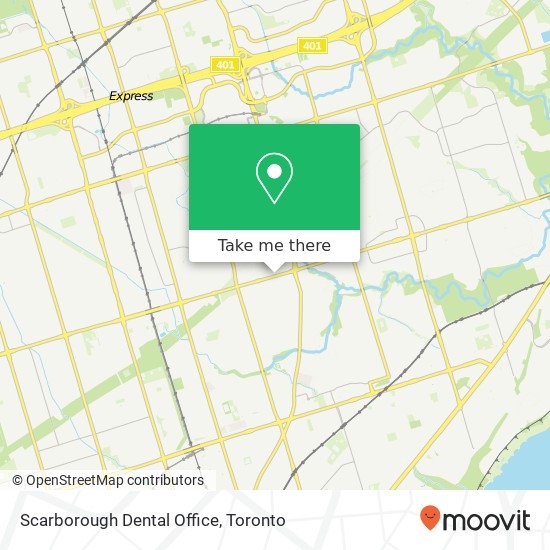 Scarborough Dental Office map