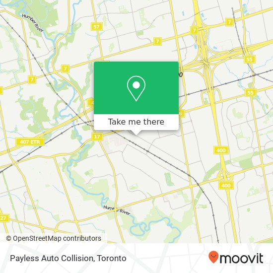 Payless Auto Collision map