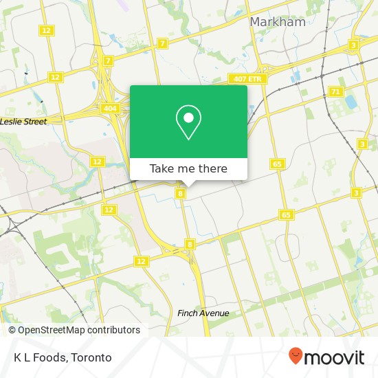 K L Foods map