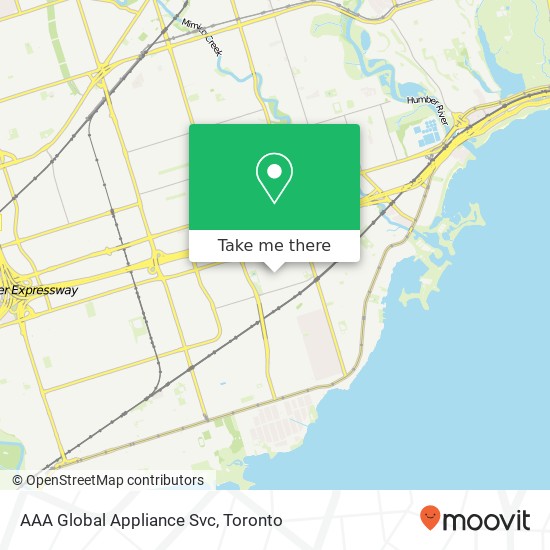 AAA Global Appliance Svc map