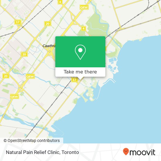 Natural Pain Relief Clinic map