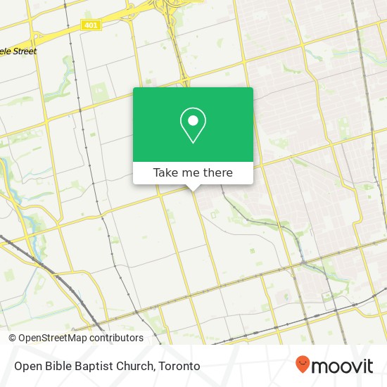 Open Bible Baptist Church map