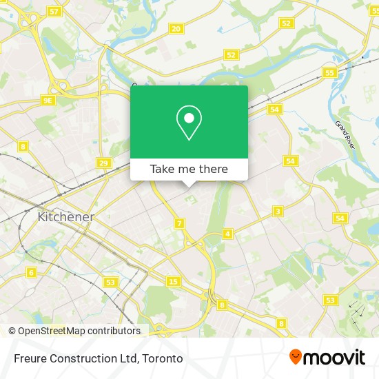 Freure Construction Ltd map