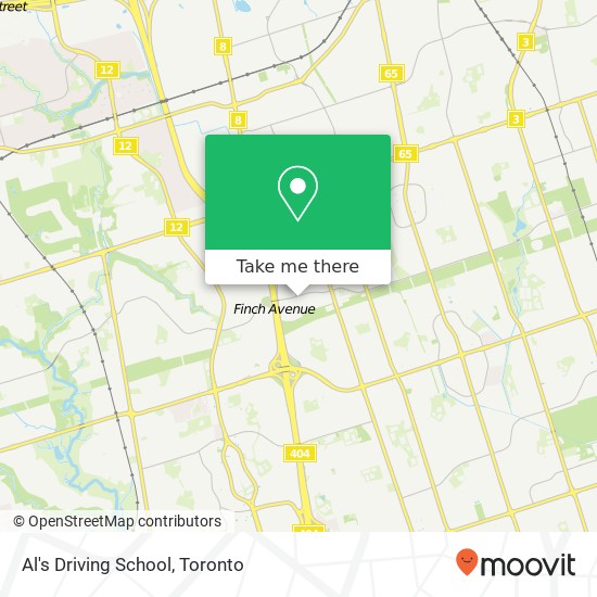 Al's Driving School map