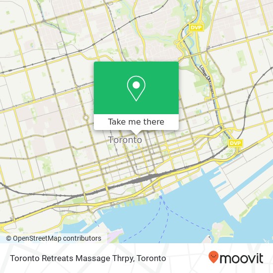 Toronto Retreats Massage Thrpy map