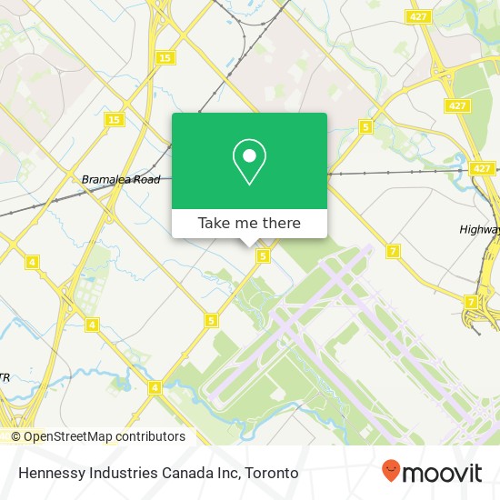 Hennessy Industries Canada Inc map