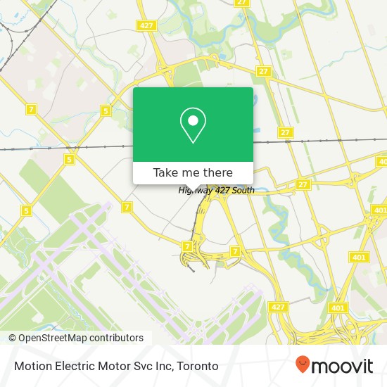 Motion Electric Motor Svc Inc map