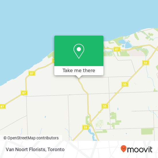 Van Noort Florists map