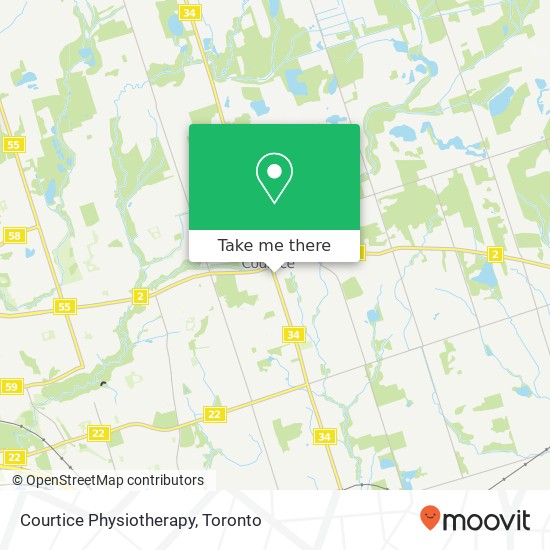 Courtice Physiotherapy map