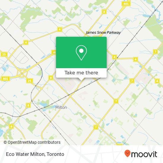 Eco Water Milton map