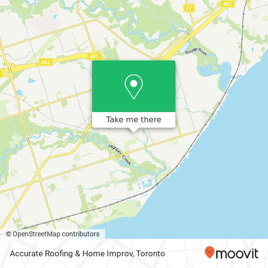 Accurate Roofing & Home Improv map