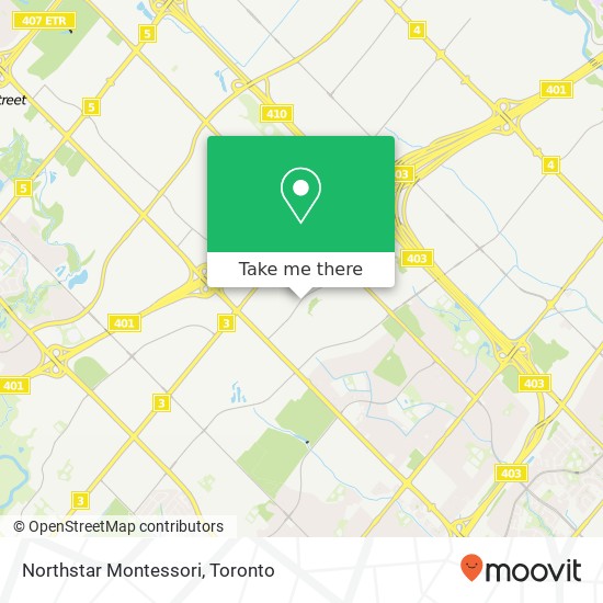 Northstar Montessori map