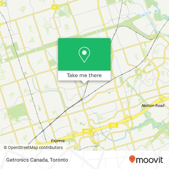 Getronics Canada map