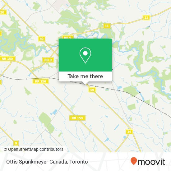 Ottis Spunkmeyer Canada map