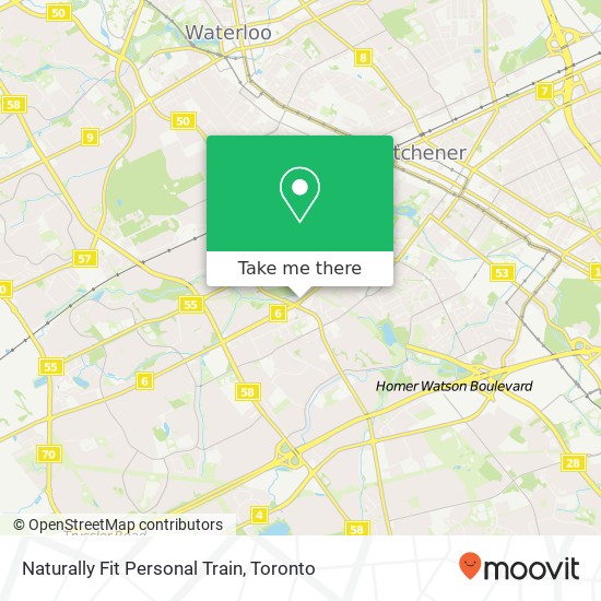 Naturally Fit Personal Train map