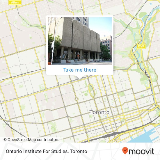 Ontario Institute For Studies map