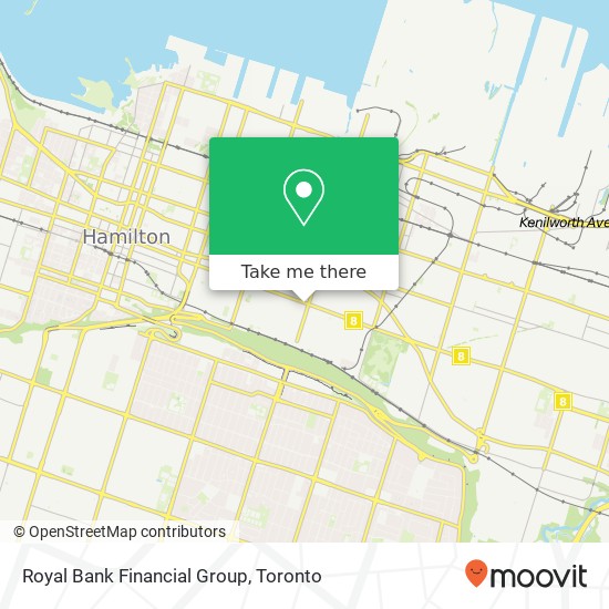 Royal Bank Financial Group map