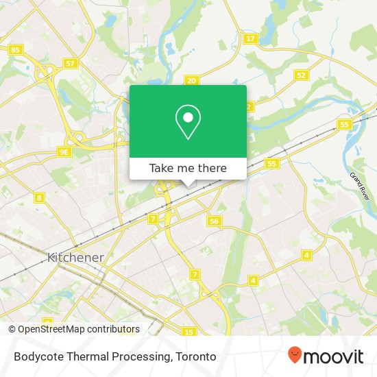 Bodycote Thermal Processing map