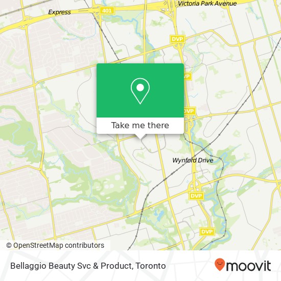 Bellaggio Beauty Svc & Product map