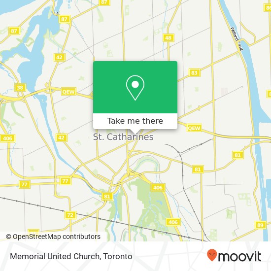 Memorial United Church map