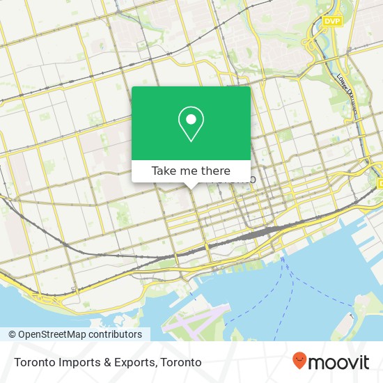 Toronto Imports & Exports map