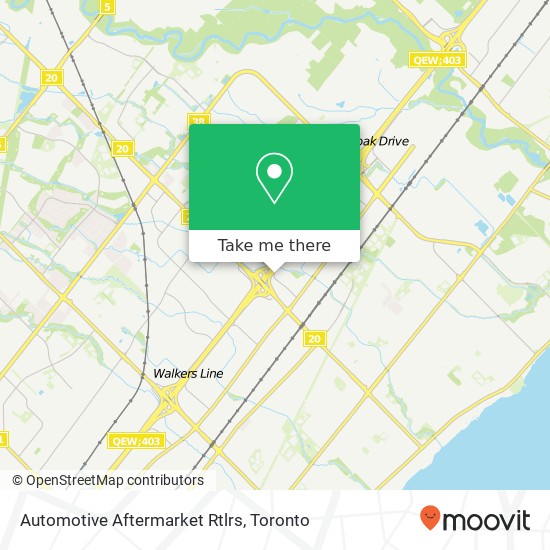 Automotive Aftermarket Rtlrs map