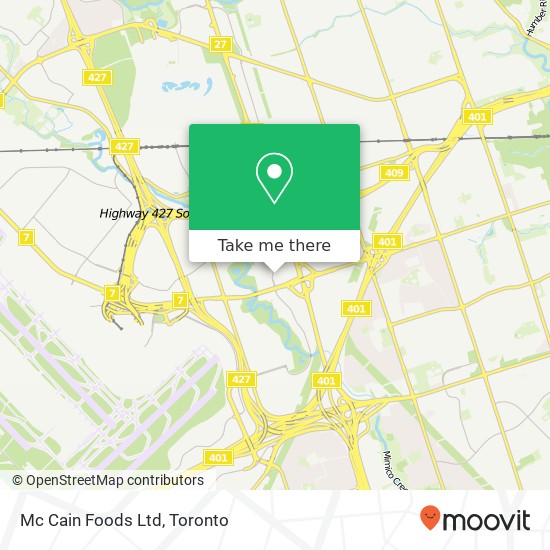 Mc Cain Foods Ltd map